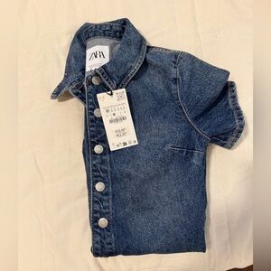 Zara Indigo Denim overall